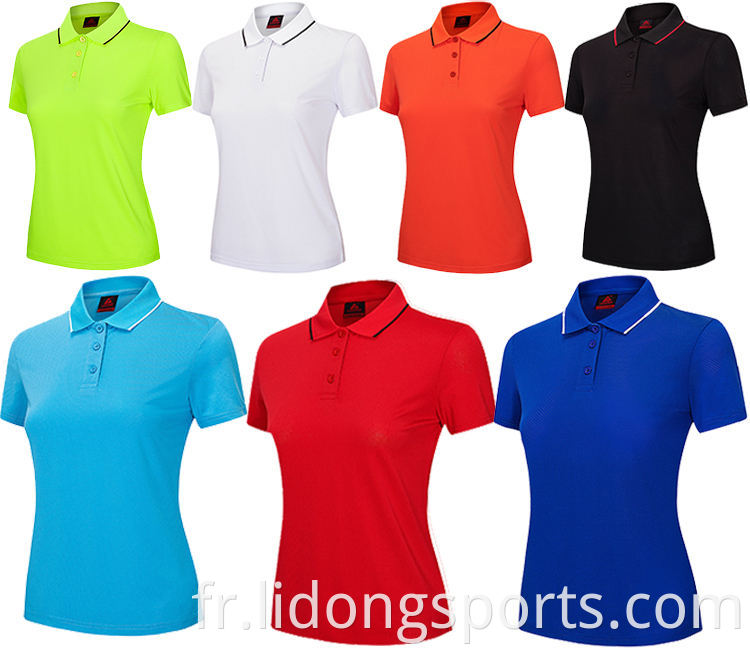 Lidong Custom Logo Company Uniformes Shirts de travail respirant pour femmes